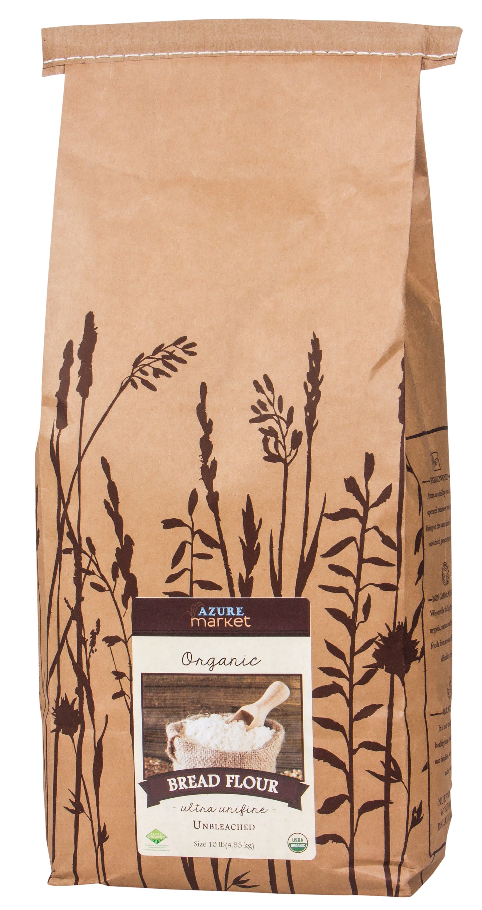 Azure Market Organics Unbleached Bread Flour, UltraUnifine, Organic