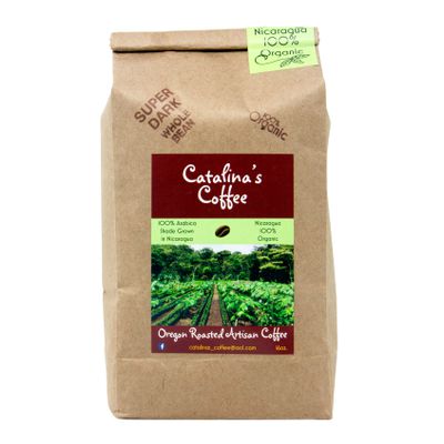 Catalina's Coffee Coffee, Whole Bean, 100% Arabica Super Dark