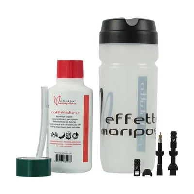 Effetto Mariposa Caffelatex Tubless Convertion KIT Medium (Sealant, Tubeless Tape, Set Tubeless Valves, Tool Bottle, Width Rims 20 and 25 mm