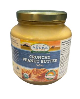 Azure Market Organics Peanut Butter, Crunchy, Salted, Organic