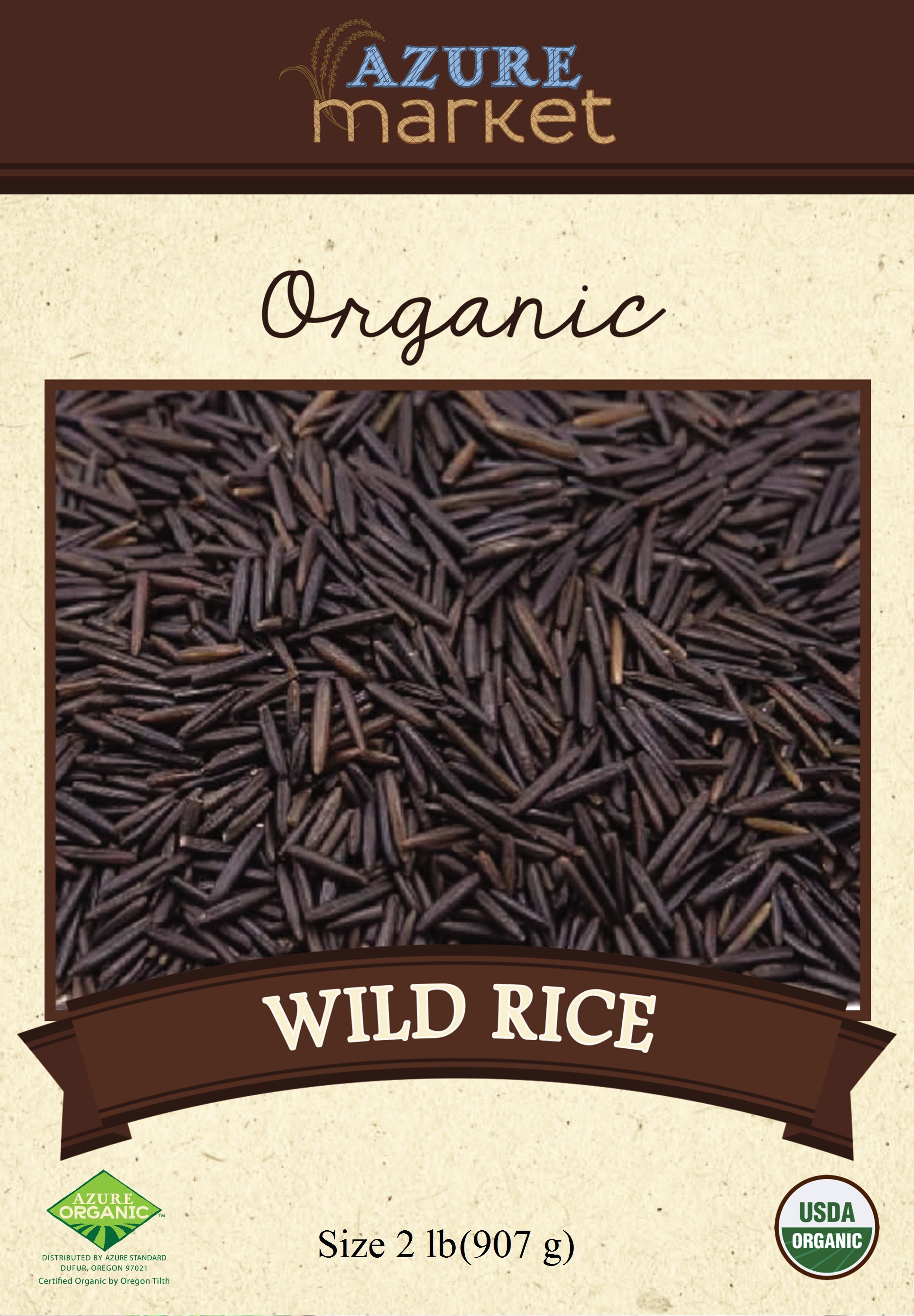 Azure Market Organics Wild Rice, Organic Manna Harvest