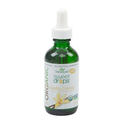 Sweet Leaf Sweet Drops, Vanilla Crème, Stevia Liquid, Organic