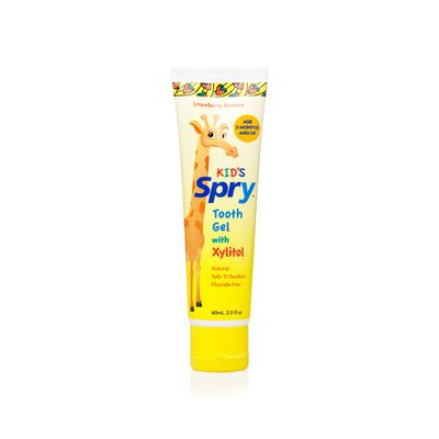 Spry Kids Xylitol Tooth Gel, Strawberry Banana, Fluoride Free