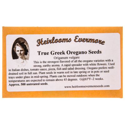 Heirlooms Evermore True Greek Oregano Seeds