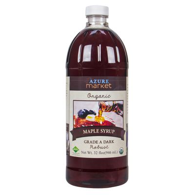 Azure Market Organics Maple Syrup, Grade A Dark Robust, Organic