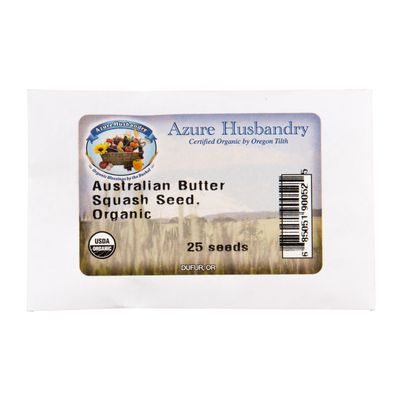 Azure Husbandry Australian Butter Squash Seed, Organic