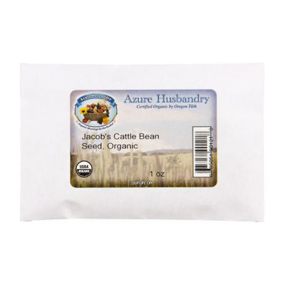 Azure Husbandry Jacob's Cattle Bean Seed, Organic