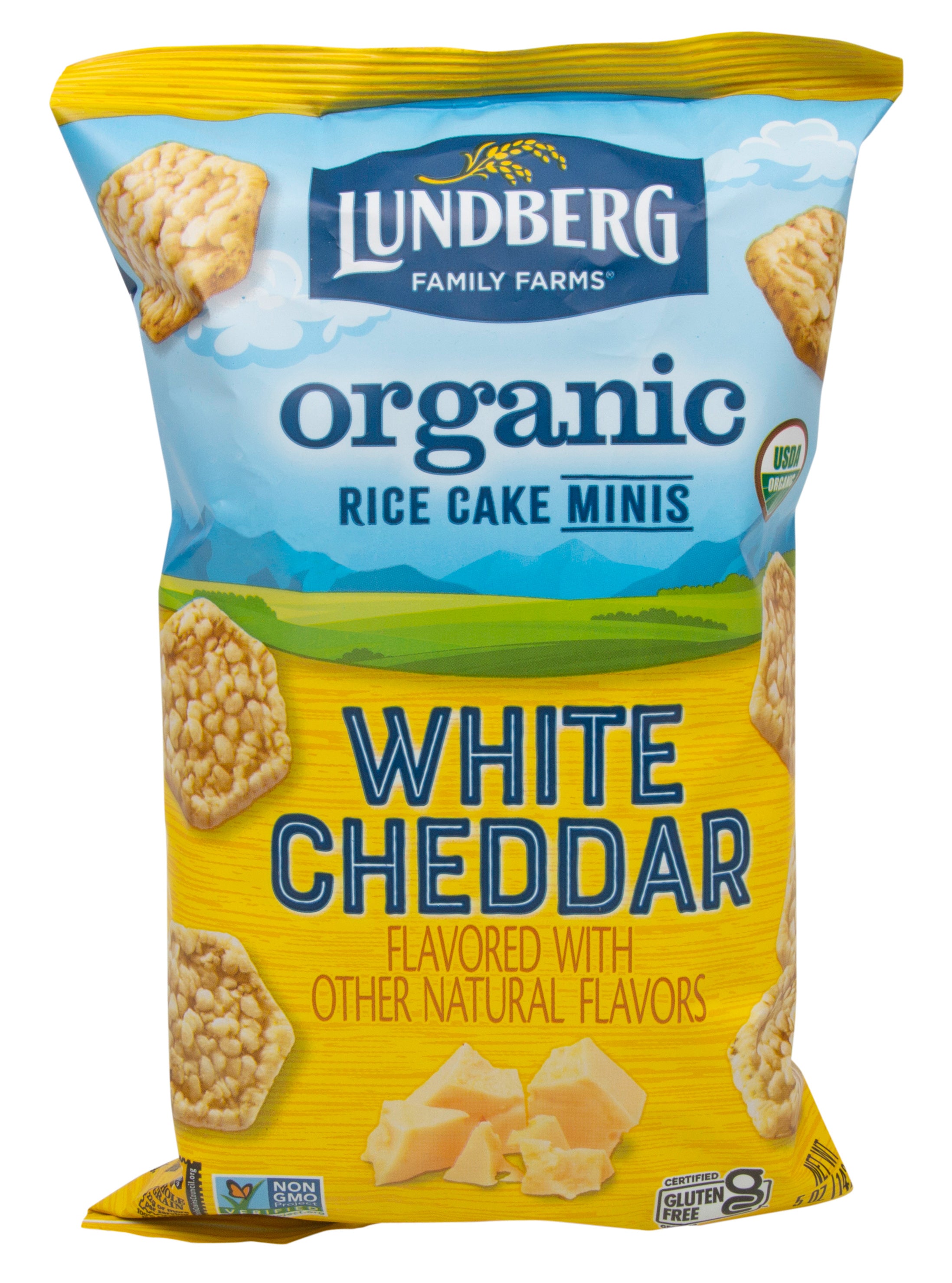 Lundberg Mini Rice Cakes, White Cheddar, Organic – Manna Harvest