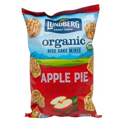 Lundberg Mini Rice Cakes, Apple Pie, Organic