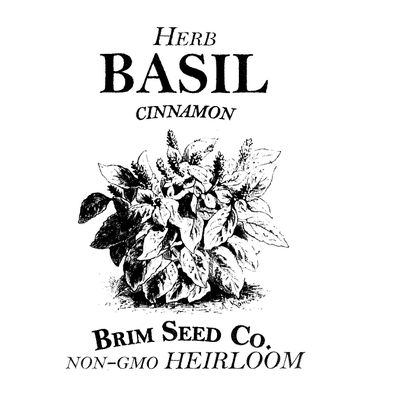 Brim Seed Co. Herb, Basil, Cinnamon, Heirloom Seed