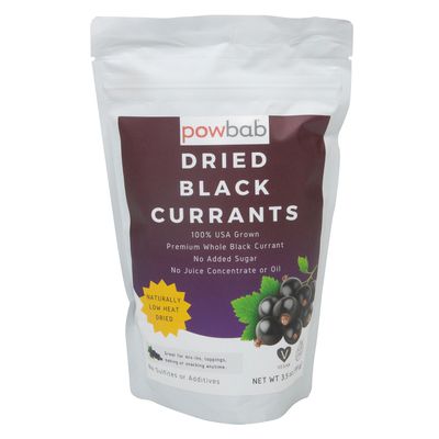 Powbab Black Currants, Dried