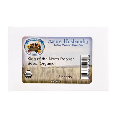 Azure Husbandry King of the North Pepper Seed, Organic