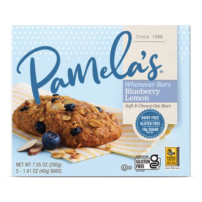 Pamela's Whenever Bars, Oat Blueberry Lemon, Gluten Free