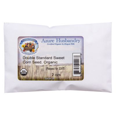 Azure Husbandry Double Standard Sweet Corn Seed, Organic