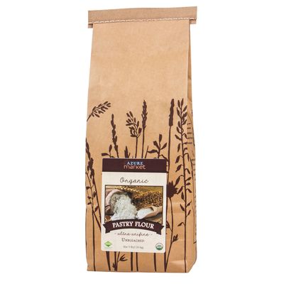 Azure Market Organics Unbleached Pastry Flour, Ultra-Unifine, Organic