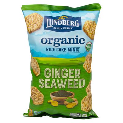 Lundberg Mini Rice Cakes, Ginger Seaweed, Organic