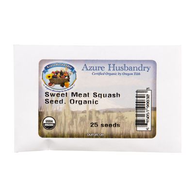 Azure Husbandry Sweet Meat Squash Seed, Organic