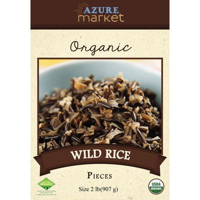 Azure Market Organics Wild Rice, Pieces, Organic