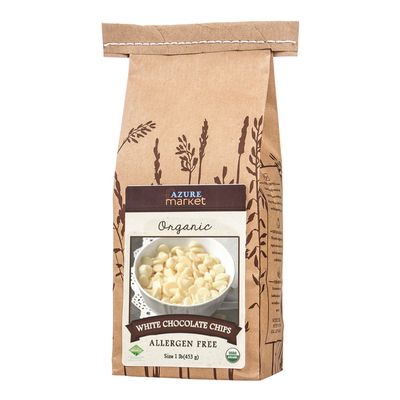 Azure Market Organics White Chocolate Chips,  Allergen Free, Organic