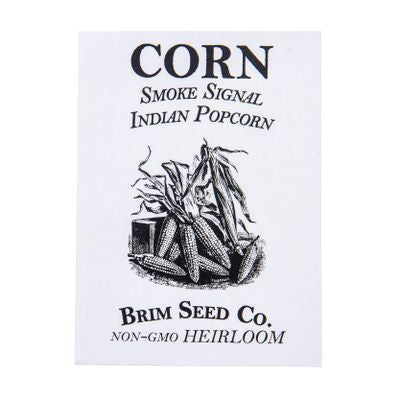 Brim Seed Co. Corn, Smoke Signal Indian Popcorn Heirloom Seed