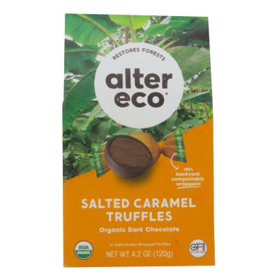 Alter Eco Dark Chocolate Truffles, Salted Caramel, Organic