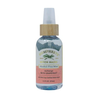 Humphrey's Facial Mist Witch Hazel Recharge with Grapefruit, Alcohol Free