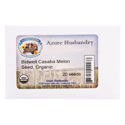 Azure Husbandry Bidwell Casaba Melon Seed, Organic