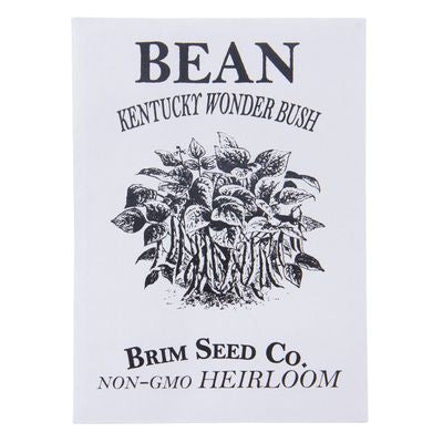 Brim Seed Co. Bean, Kentucky Wonder, Bush Heirloom Seed