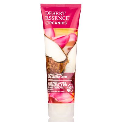 Desert Essence Hand & Body Lotion, Tropical Coconut