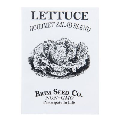 Brim Seed Co. Lettuce, Gourmet Salad Blend Seed