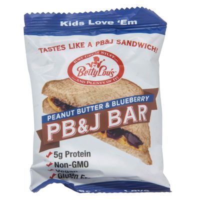 Betty Lou's PB&J Bar, Peanut Butter and Blueberry, GF