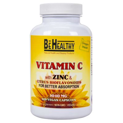 Be Healthy Vitamin C with Zinc and Citrus Bioflavonoids