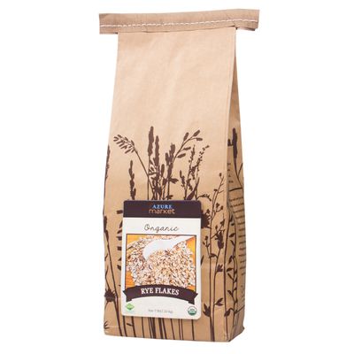 Azure Market Organics Rye Flakes, Creamy, Organic