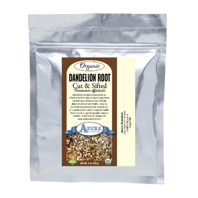 Azure Market Organics Dandelion Root, Cut & Sifted, Organic