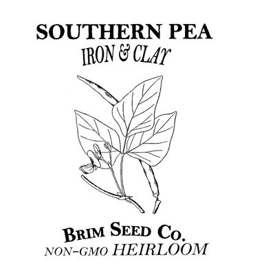 Brim Seed Co. Southern Pea, Iron & Clay, Heirloom Seed