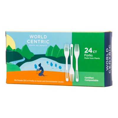 World Centric Forks, Compostable, Non-GMO