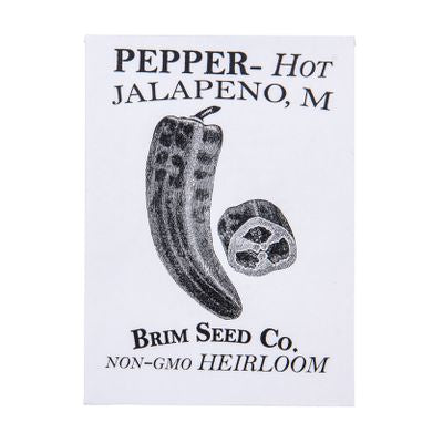 Brim Seed Co. Pepper, Hot Jalapeno M Heirloom Seed