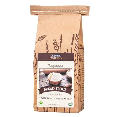 Azure Market Organics Bread Flour 100% Whole White Wheat (Unifine), Organic