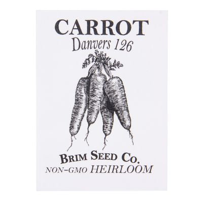 Brim Seed Co. Carrot, Danvers 126 Heirloom Seed