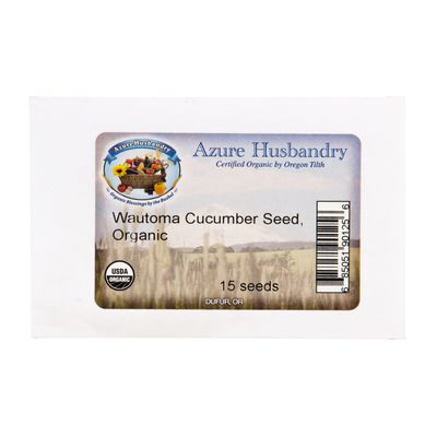 Azure Husbandry Wautoma Pickling/Slicing Cucumber Seed, Organic