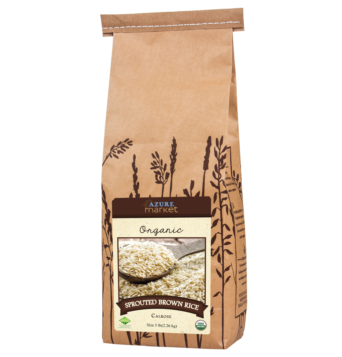 Azure Rice Azure Market Organics Rice, Sprouted, Brown, Calrose, Organic – Manna ...