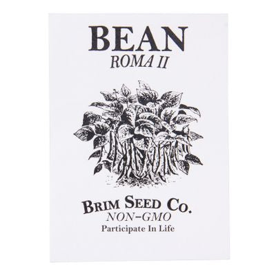 Brim Seed Co. Bean, Roma II Bush Seed