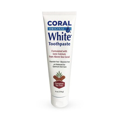 Coral Coral White Toothpaste, Cinnamon Tea Tree