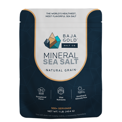 Baja Gold Salt Co. Mineral Sea Salt, Natural Grain