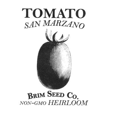 Brim Seed Co. Tomato, San Marzano, Heirloom Seed