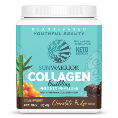 Sunwarrior Collagen Building Protein Peptides Powder, Chocolate Fudge