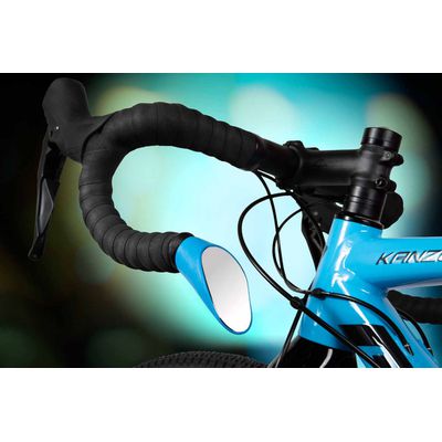 Sprintech Road Drop Bar Rearview Mirror Left Side, Blue