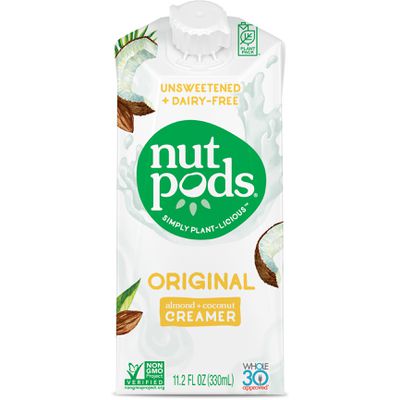 Nutpods Creamer, Dairy-Free, Original, Unsweetened, Shelf Stable