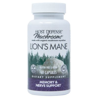 Host Defense Mushrooms Lion's Mane Capsules, Organic