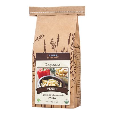 Azure Market Organics Penne Azuroni Gourmet Pasta, Organic